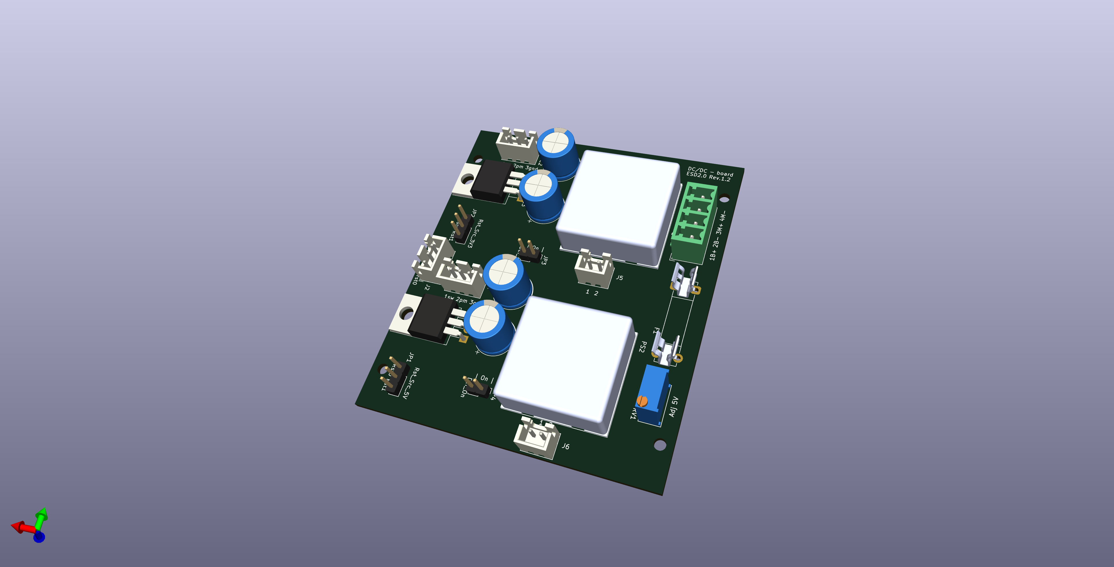 DC/DC-Board Vorderseite