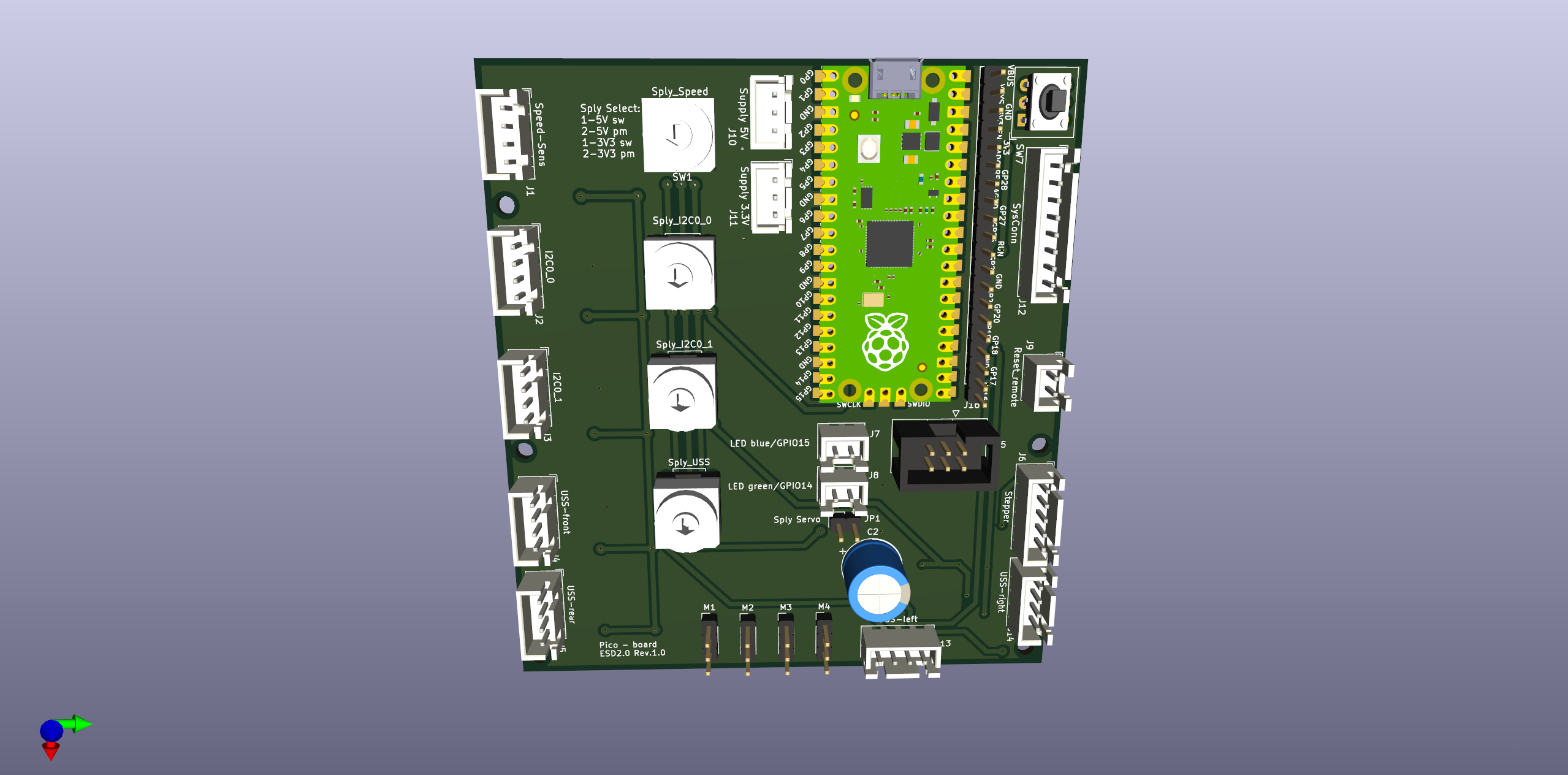 Adapter-Board Oberseite